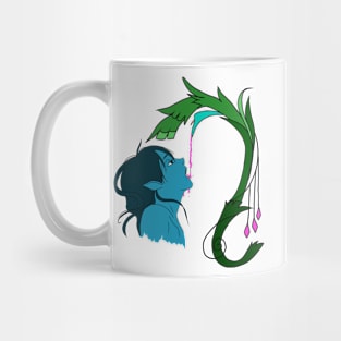 Elf drinking from a flower Mug